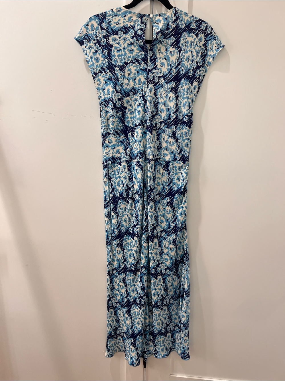 Rachel Comey Blue Floral Print Maxi Dress